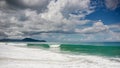 Amazing seascape on tropical island. Royalty Free Stock Photo