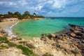 Amazing seaside in Cyprus Royalty Free Stock Photo