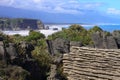 Amazing shapes of Pancake rocks Royalty Free Stock Photo