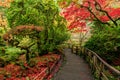 Amazing shot of the beautiful Butchart Gardens in Brentwood Bay, British Columbia