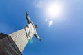 Amazing shot of the Christ the Redeemer statue in Rio de Janeiro, Brazil