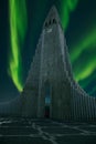 Amazing shot of Hallgrimskirkja the curch in iceland