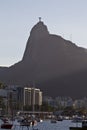 Amazing shot of the Rio de Janeiro\'s beach on a majestic mountain background