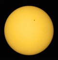 Amazing shot of the sun photographed through a solar filter with the sunspot 2738 Royalty Free Stock Photo