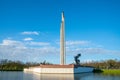 Amazing shot of the Victory Memorial to Soviet Army in Riga, Latvia Royalty Free Stock Photo