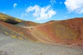 Amazing Silvestri craters on Mount Etna in Italian Sicily. The impressive volcanic landscape is a popular tourist destination.