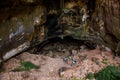 An amazing sinkholes.The view of cave entrance.Heaven Cave in Turkey