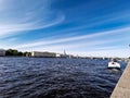 Amazing sky over Saint Petersburg Royalty Free Stock Photo