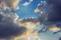 Amazing The Sky Before Rainy , Blue Sky for dramatic Royalty Free Stock Photo