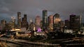 Amazing Skyline of Houston Texas by night - HOUSTON, UNITED STATES - OCTOBER 30, 2022