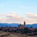 Amazing skyline of Segovia with the Cathedral of Santa Mara de Segovia, Castilla Leon.