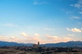 Amazing skyline of Segovia with the Cathedral of Santa Mara de Segovia, Spain.