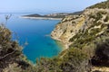 Amazing small beach with blue waters in Thassos island, Greece