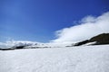 Amazing snow and rock landscape on FimmvÃÂ¶rduhals mountain pass, Iceland