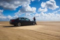 On the amazing Sonderstrand beach on the Romo peninsula, Jutland, Denmark