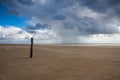 On the amazing Sonderstrand beach on the Romo peninsula, Jutland, Denmark