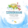 Amazing Songkran festival thailand design