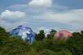 Amazing spectacle of inflatable planet models in Brno Czech Republic