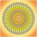 Amazing spiral mandala with multiple inner designs