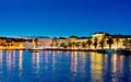 Amazing Split waterfront evening panorama