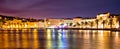 Amazing Split waterfront evening panorama