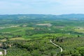 Amazing spring colorful landscape in Tuscany, Italy Royalty Free Stock Photo