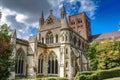 Amazing St Albans Cathedral - Natural daylight Image Royalty Free Stock Photo