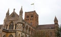 St Albans, United Kingdom on februari 28, 2023: Amazing St Albans Cathedral - Natural daylight Image