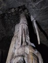 Amazing stalagmite formation in Bat cave located in Kilim Karst Geoforest Park, Langkawi, Kedah, Malaysia. Royalty Free Stock Photo