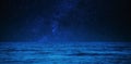Amazing starry sky over sea at night Royalty Free Stock Photo