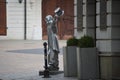 Amazing statue, Schone Naci statue in Bratislava Royalty Free Stock Photo