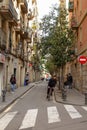 Amazing streets of Barcelona city