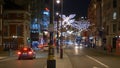 The amazing streets of London at Christmas time - LONDON, ENGLAND - DECEMBER 10, 2019