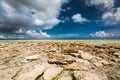 Amazing stunning, gorgeous, beautiful view of tropical stone rocky beach and ocean