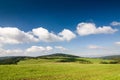 Amazing summer countryside under blue sky with clouds Royalty Free Stock Photo