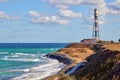 Amazing summer nature landscape on the Black sea coast at Tuzla beach, Romania Royalty Free Stock Photo