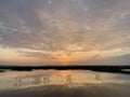 Sunrise over murrells inlet South Carolina marsh Royalty Free Stock Photo