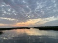 Sunrise over murrells inlet South Carolina marsh Royalty Free Stock Photo