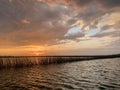 Sunrise over murrells inlet South Carolina marsh Royalty Free Stock Photo