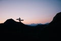 Amazing sunrise on the mountains Pyrenees Royalty Free Stock Photo