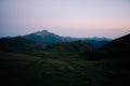 Amazing sunrise on the mountains Pyrenees Royalty Free Stock Photo