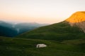 Amazing sunrise on the mountains Pyrenees Royalty Free Stock Photo