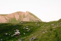 Amazing sunrise on the mountains Pyrenees Royalty Free Stock Photo