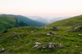 Amazing sunrise on the mountains Pyrenees Royalty Free Stock Photo