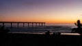 Amazing sunrise at New Brighton Pier, Christchurch Royalty Free Stock Photo