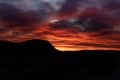 Amazing sunrise in Red Rock Canyon Nevada Royalty Free Stock Photo