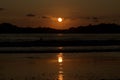 Amazing sunset on Carrillo Beach of Costa Rica