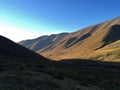 Amazing sunset in Caucasian mountains