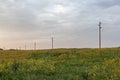 Sunset landscape from Kaliakra Cape at Black Sea Coast, Dobrich Region, Bulgaria Royalty Free Stock Photo