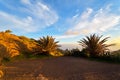 Amazing sunset landscape view to famous Maska canyon in rural park Teno on Tenerife island Spain Royalty Free Stock Photo